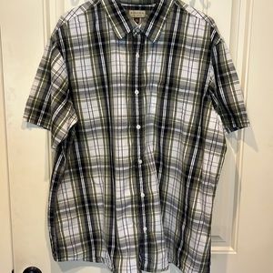 Sonoma button up dress shirt with short sleeves.
